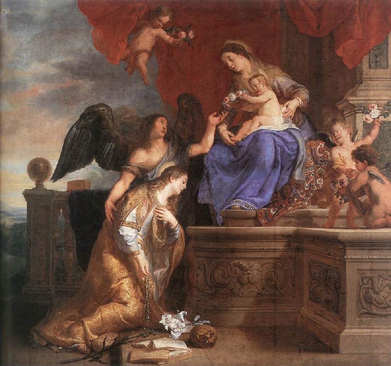 CRAYER, Gaspard de The Coronation of St Rosalie dfgh France oil painting art